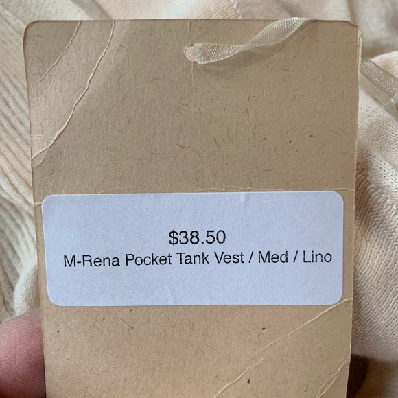 NWT M. Rena pocket tank vest. Size Medium - Picture 5 of 6